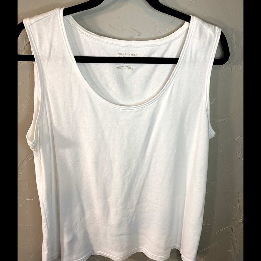 Christopher & Banks Find Your Fit woman’s tank Sz XL